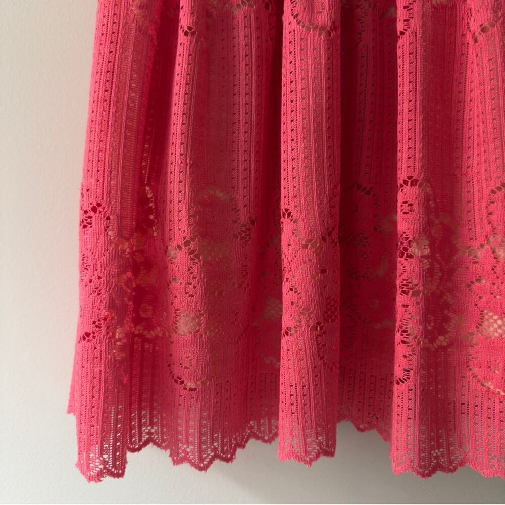 Free People Lace Rocco Dress Dusty Rose Pink cut out Backless mini dress cutout - Picture 8 of 15
